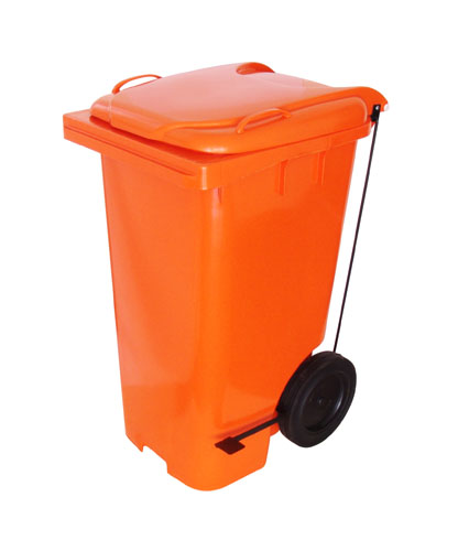 CONTEINER SANDPLAST DE 240L COM RODAS - COM PEDAL-0